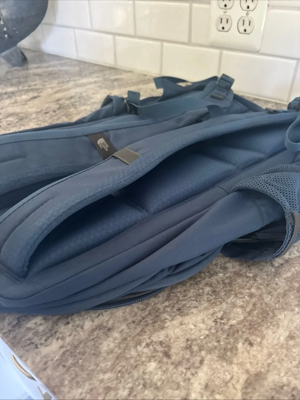 EUC THE NORTH FACE Vault Backpack - Blue Adjustable Padded Shoulders Unisex